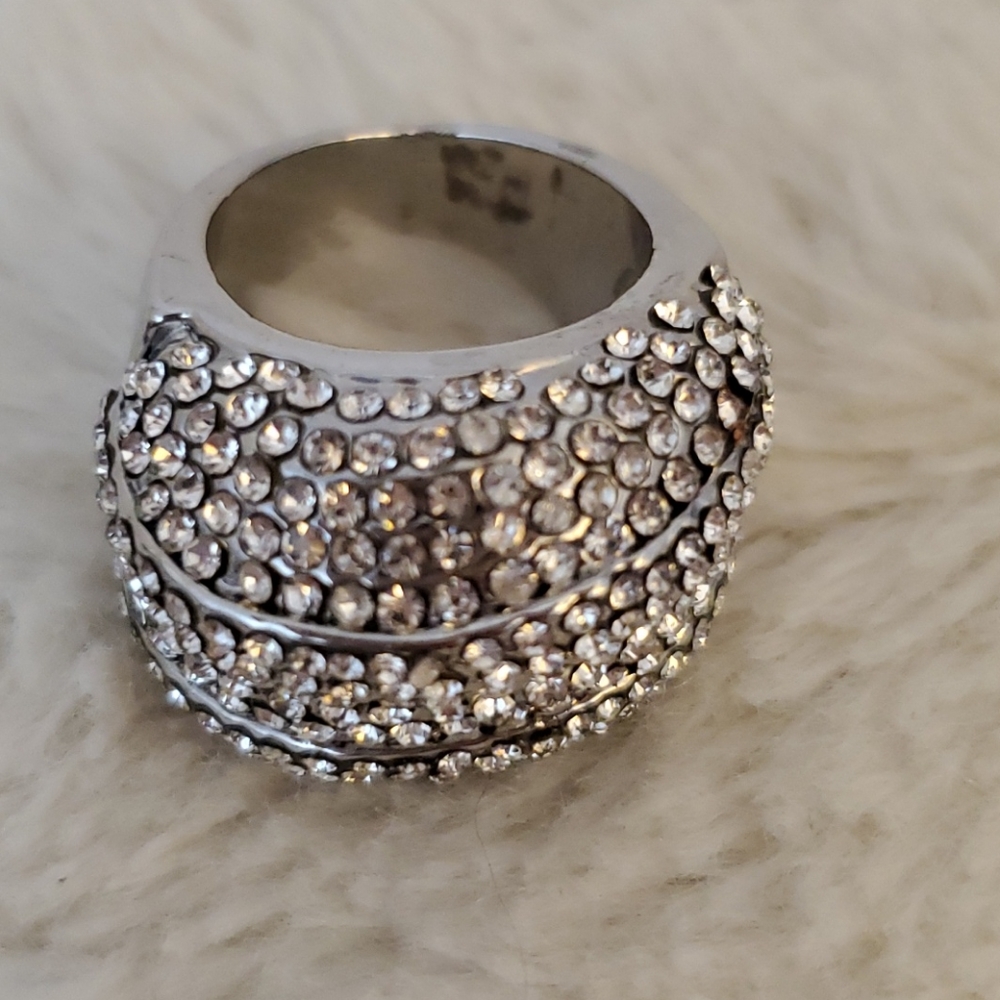 Rhinestone Statement Ring - image 2